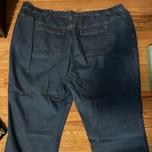 Women’s Elastic-Waist Denim Jeans - Blue